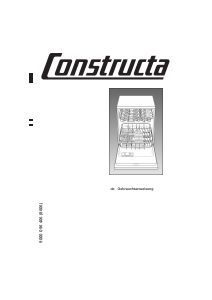 Bedienungsanleitung Constructa CG463J9 Geschirrspüler