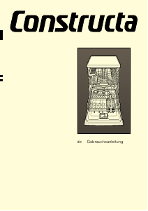 Bedienungsanleitung Constructa CG5A03V9 Geschirrspüler