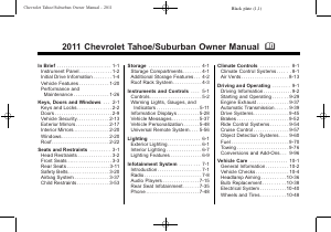 Handleiding Chevrolet Suburban 0,5 Ton (2011)