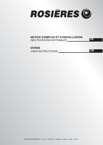 Handleiding Rosières RF 6411 IN Oven