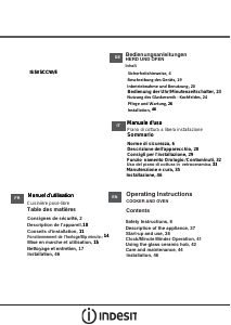 Bruksanvisning Indesit IS5V5CCW/E Spis