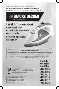 Handleiding Black and Decker ICR510 Strijkijzer