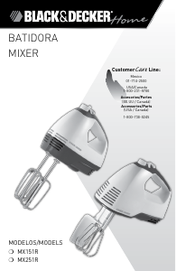 Bruksanvisning Black and Decker MX251R Elvisp