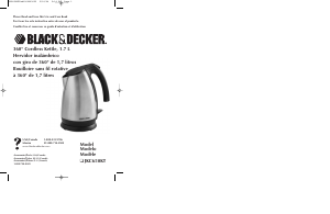 Mode d’emploi Black and Decker JKC650KT Bouilloire