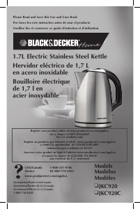 Manual Black and Decker JKC920 Kettle