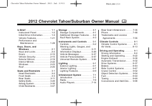 Handleiding Chevrolet Suburban 0,5 Ton (2012)