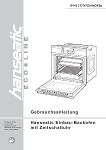 Bedienungsanleitung Hanseatic 10143.3ETsYDbHaOXSp Backofen