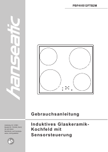 Bedienungsanleitung Hanseatic PBF4VI512FTB2M Kochfeld