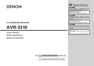 Bedienungsanleitung Denon AVR-3310 Receiver
