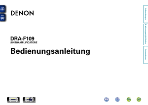 Bedienungsanleitung Denon DRA-F109 Verstärker