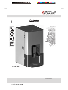 Kullanım kılavuzu Bravilor Quinto Kahve makinesi