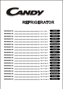 Manual Candy CFO 195/1 E Refrigerator