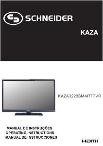 Handleiding Schneider Kaza 3220 Smart PVR LED televisie