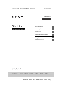 Bruksanvisning Sony Bravia KDL-43WE754 LCD TV