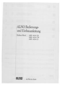 Handleiding ALNO ABE 4020 CW Oven