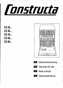 Manual Constructa CG660S2EU Dishwasher