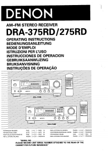 Mode d’emploi Denon DRA-375RD Récepteur