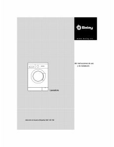 Manual de uso Balay 3TS71000MY Lavadora