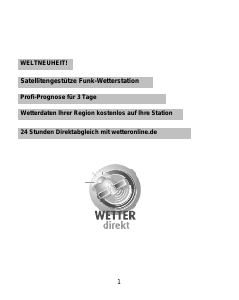 Bedienungsanleitung WETTERdirekt WD 1202 Wetterstation