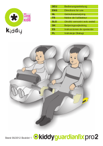 Handleiding Kiddy Guardianfix Pro 2 Autostoeltje