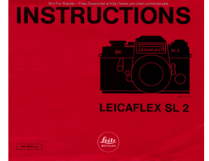 Bruksanvisning Leica Leicaflex SL2 Kamera