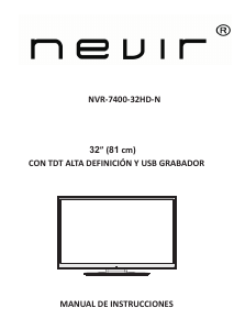 Manual Nevir NVR-7400-32HD-N Televisor LED