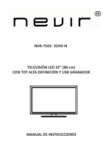 Manual Nevir NVR-7502-32HD-B Televisor LED