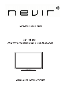 Handleiding Nevir NVR-7502-32HD-N SLIM LED televisie