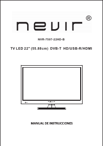 Manual Nevir NVR-7507-22HD-B Televisor LED