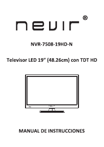 Manual Nevir NVR-7508-19HD-N Televisor LED