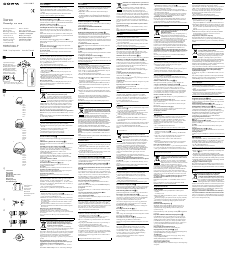 Handleiding Sony MDR-EX40LP Koptelefoon