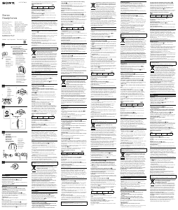 Руководство Sony MDR-EX77LP Наушники