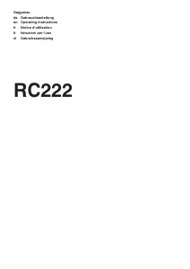 Bruksanvisning Gaggenau RC222100 Kylskåp