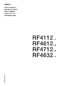 Manual Gaggenau RF411200 Refrigerator