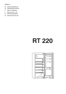 Bruksanvisning Gaggenau RT220202 Kylskåp