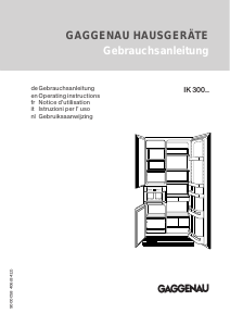 Mode d’emploi Gaggenau IK300254 Réfrigérateur combiné