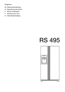 Mode d’emploi Gaggenau RS495300 Réfrigérateur combiné