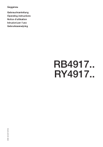 Mode d’emploi Gaggenau RY491200 Réfrigérateur combiné