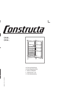 Handleiding Constructa CK60304 Koelkast