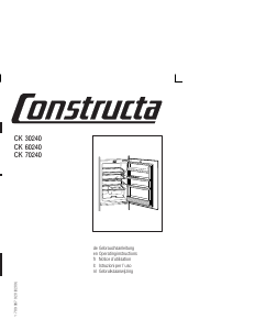 Handleiding Constructa CK60442 Koelkast