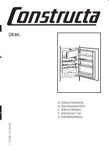 Manual Constructa CK64240 Refrigerator