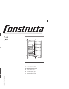 Manuale Constructa CK64304 Frigorifero