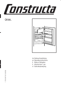 Handleiding Constructa CK64442 Koelkast