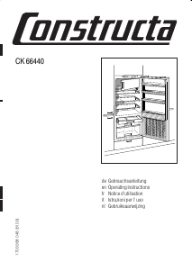 Handleiding Constructa CK66441 Koelkast