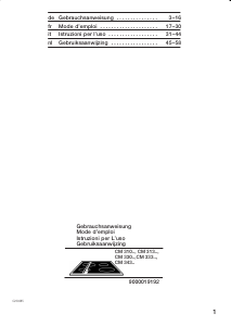 Bedienungsanleitung Constructa CM34330 Kochfeld