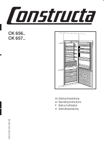 Mode d’emploi Constructa CK65741 Réfrigérateur combiné