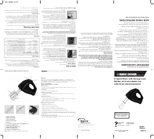 Bruksanvisning Black and Decker MX217 Elvisp