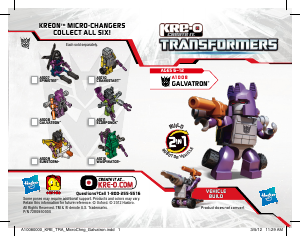 Handleiding Kre-O set A1008 Transformers Micro-Changers - Galvatron