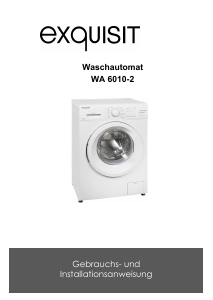 Bedienungsanleitung Exquisit WA 6010-2 Waschmaschine