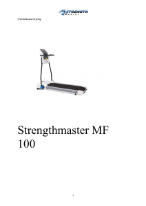 Handleiding StrenghtMaster MF-100 Loopband